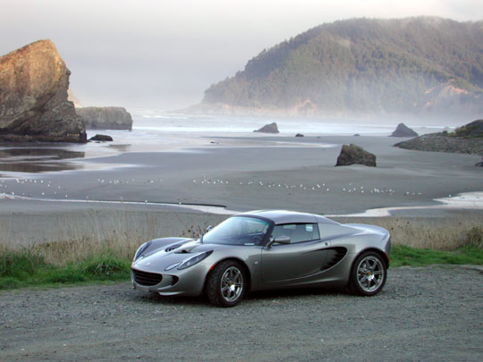 Lotus Elise on Oregon Coast