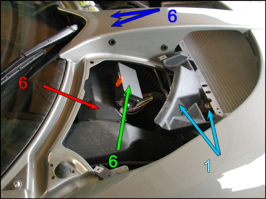 Lotus Elise access panel removed