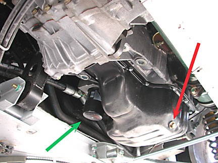 oil drain and filter on Lotus Elise