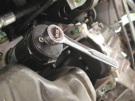 Lotus Elise oil filter removal