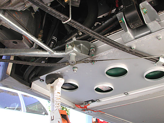 jack supporting the rear of Lotus Elise