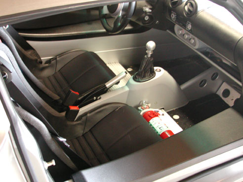 extinguisher in Lotus Elise