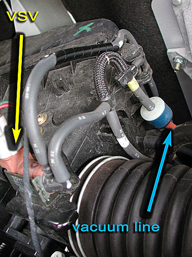 vacuum line position