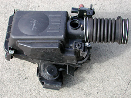 stock air filter box and intake for Lotus Elise
