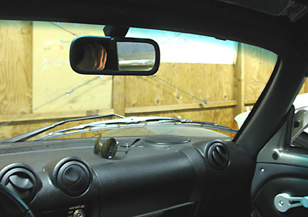 Lotus Elise inside mirror