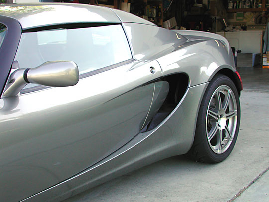 Lotus Elise side grille opening.