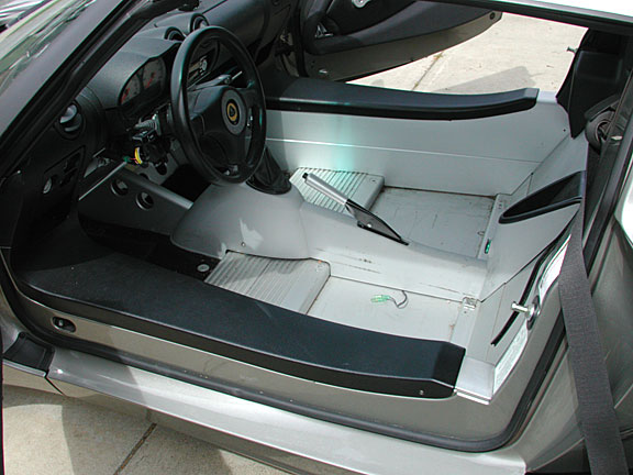 Elise interior without seats