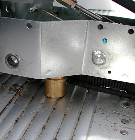 spacer in place