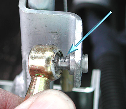 spherical end, wear point