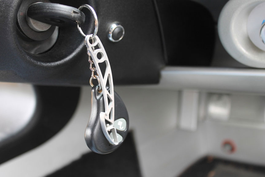pedal keyring