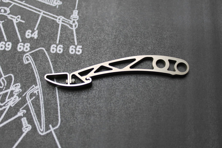 keyring on mechanical drawing