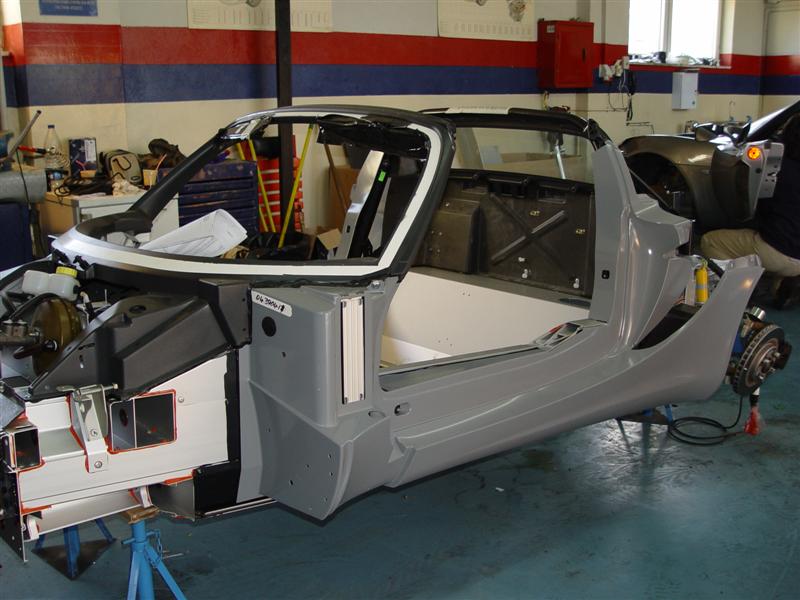 Lotus Elise front with body removed.