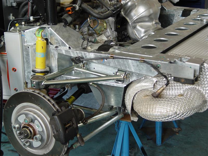 Lotus Elise front with body removed.